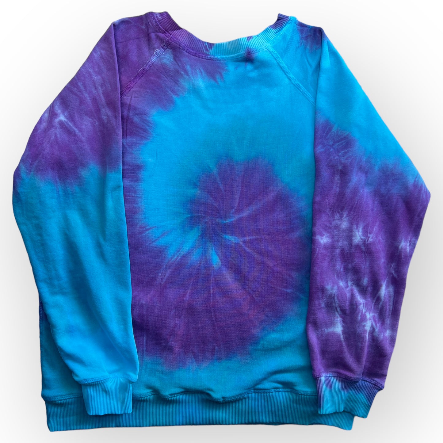 Aqua Purple Tie Dye Sweatshirt Age 10