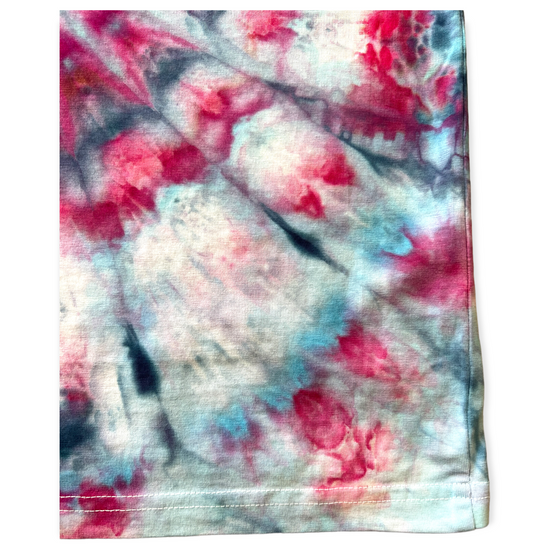 Load image into Gallery viewer, Blues Swirl Tie Dye Tee Age 12
