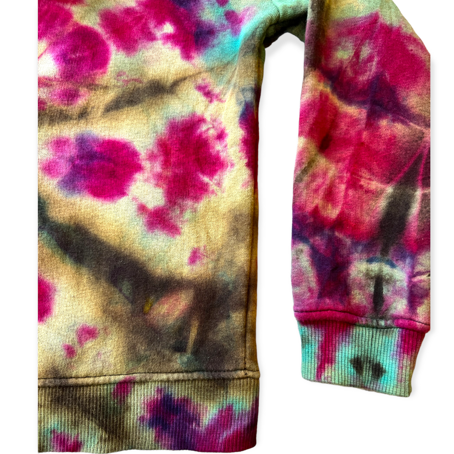 Final Clearance - Reverse Zip Up Tie Dye Hoodie Age 6-8